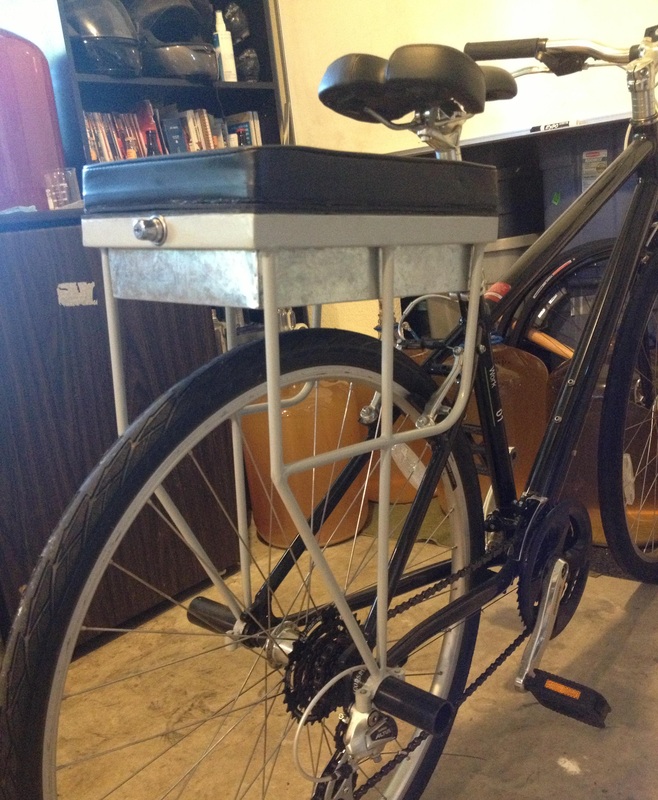 metal prototype of Companion Bike Seat