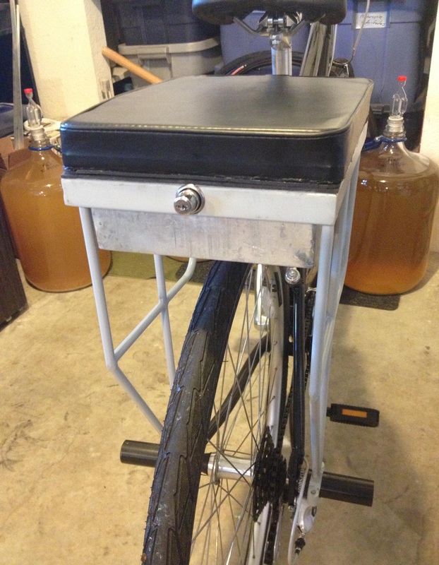 metal prototype of Companion Bike Seat
