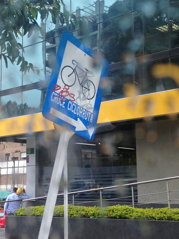 cicloruta sign in Bogota