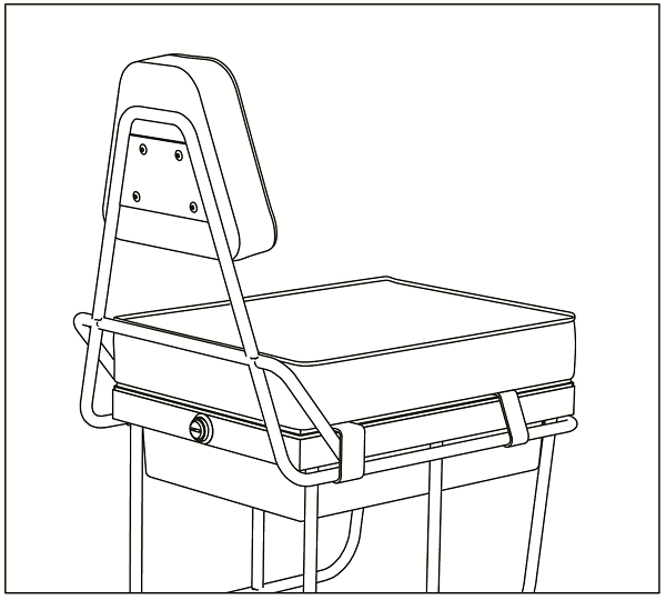 step 6 installing a backrest onto Companion Bike Seat