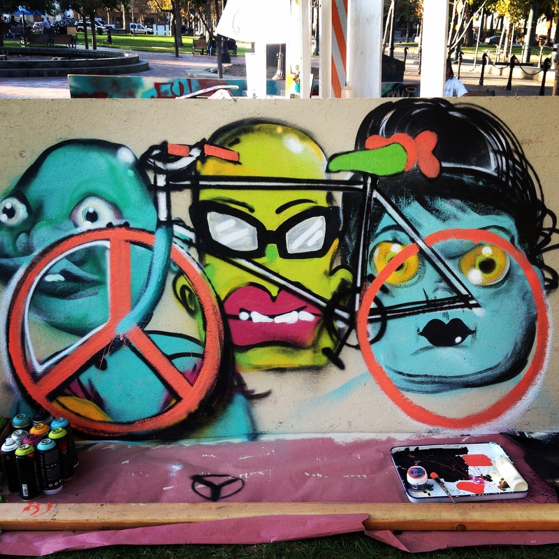 velo art at Bike Life Festival 2014