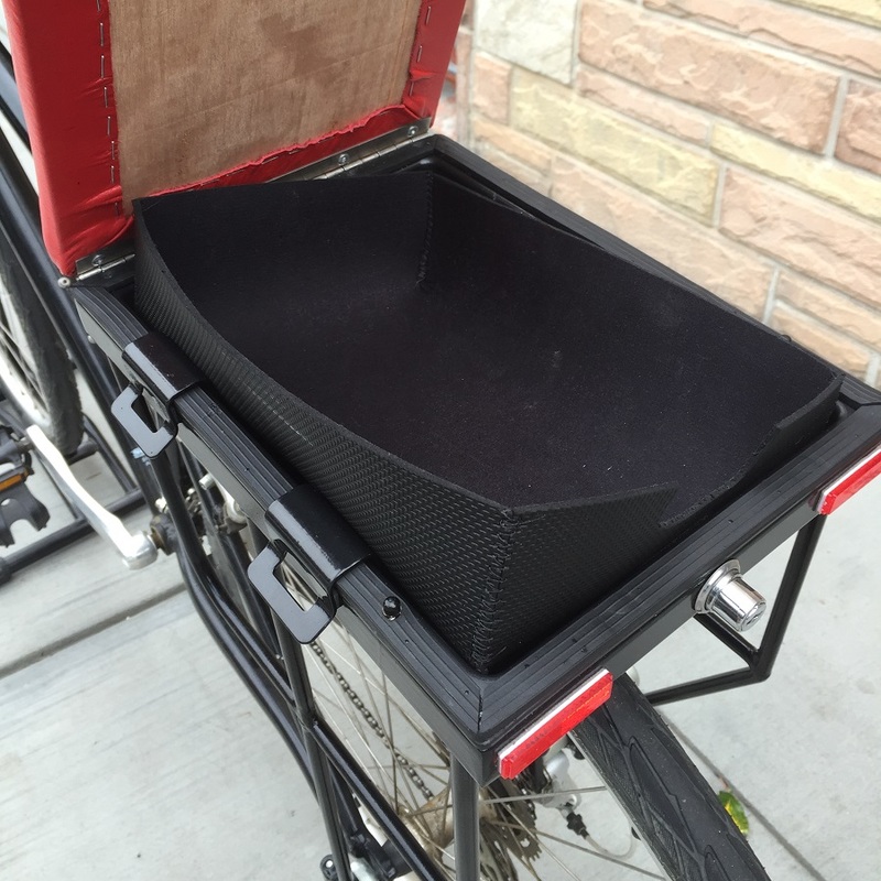 stash-box sound cloth for companion bike seat