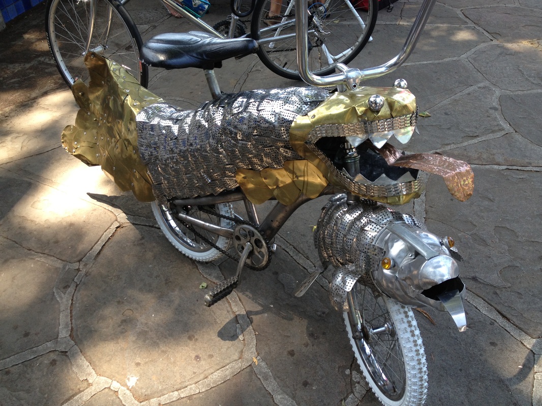 fish art bicycle at Berkeley Spark
