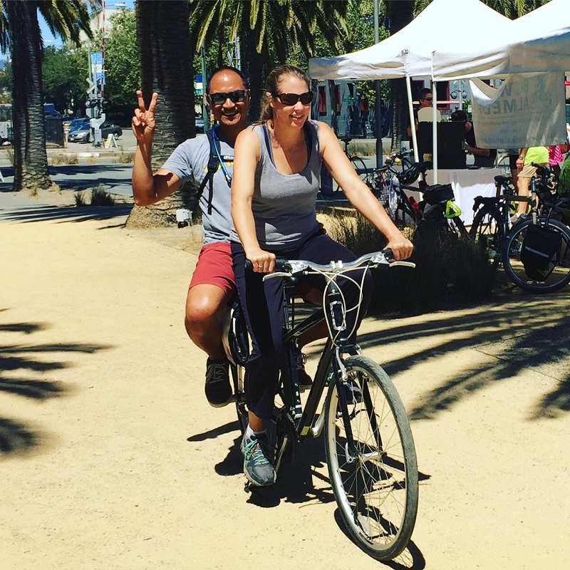 companion bike seat test ride at pedalfest 2016