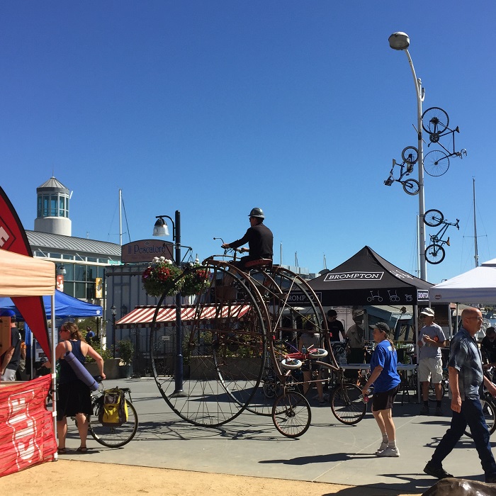 double penny farthing at pedalfest 2016